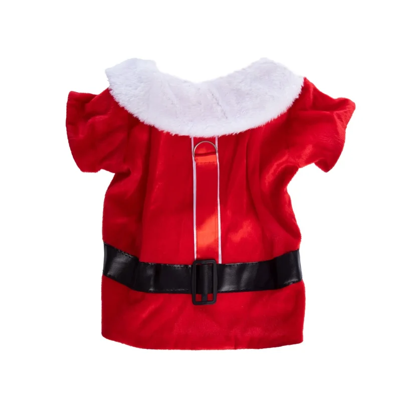 festive plush santa coat hat set