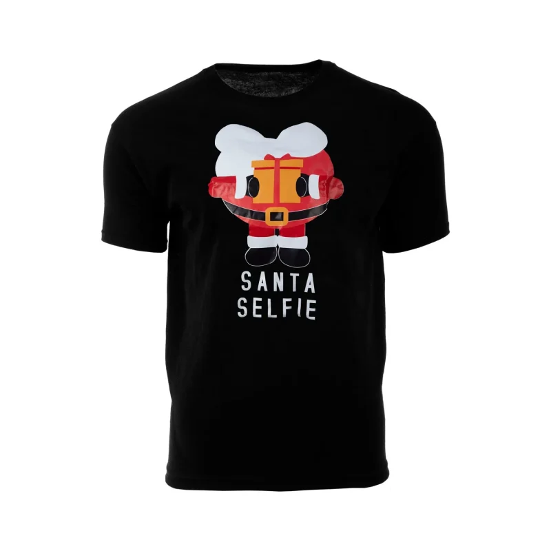 festive santa selfie christmas tee