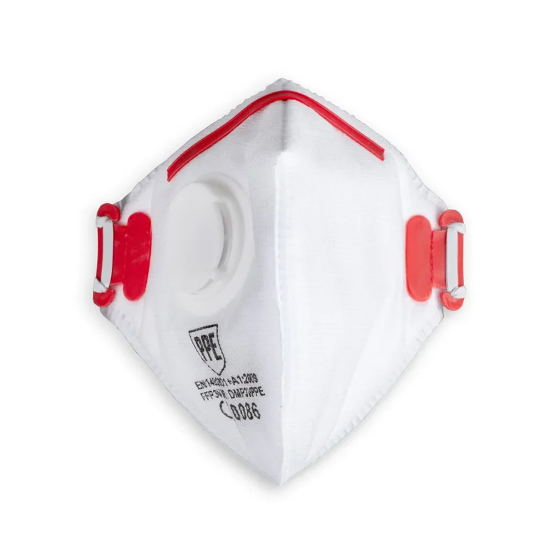 ffp3 valved respirator mask foldable breathable