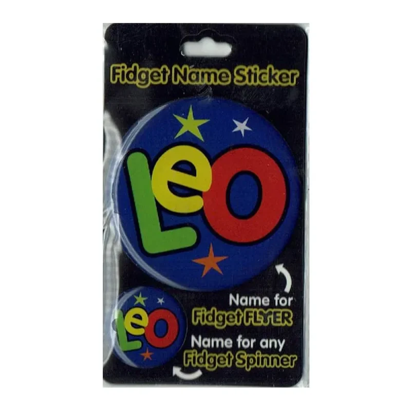 fidget flyer leo name stickers