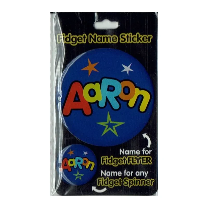 fidget flyer name stickers personalized aaron