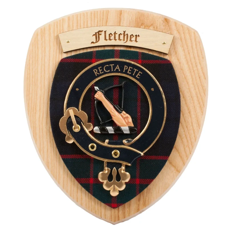 fletcher clan wall plaque