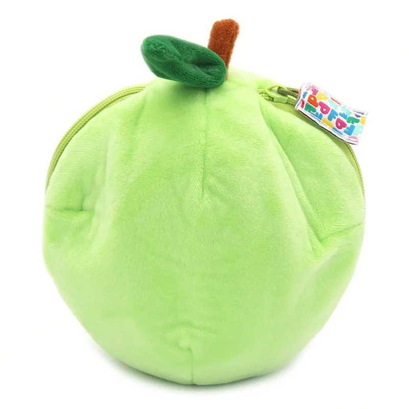 flipetz crocket dog plush toy with apple