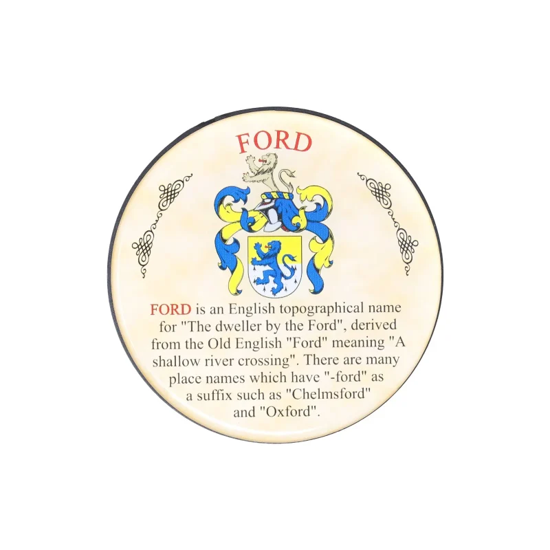 ford heraldic coaster