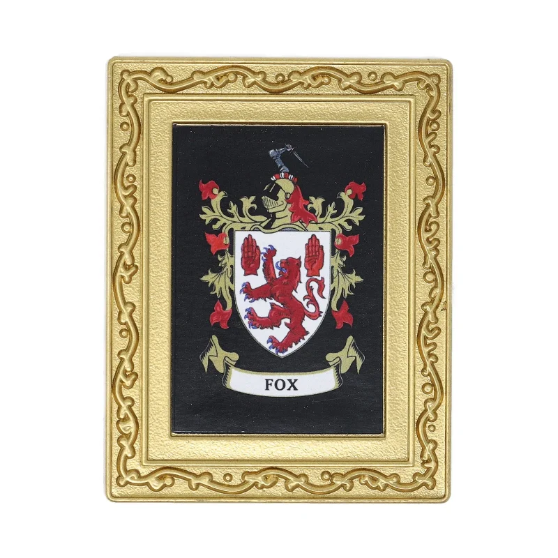 fox coat of arms fridge magnet