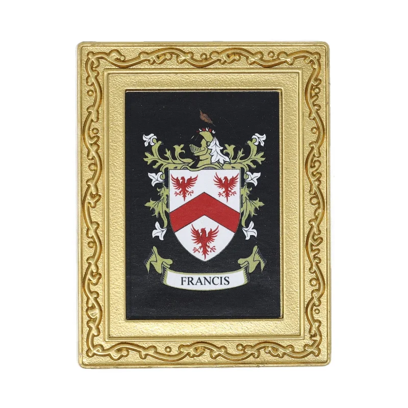 francis coat of arms fridge magnet