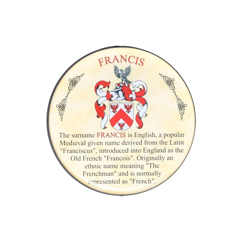 francis heraldic coaster