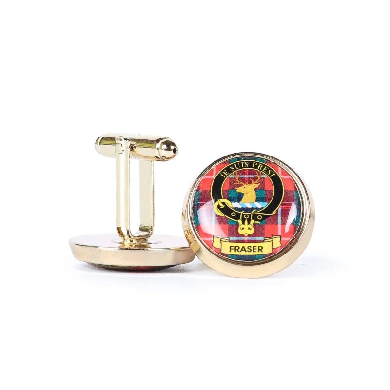 fraser clan crest cufflinks