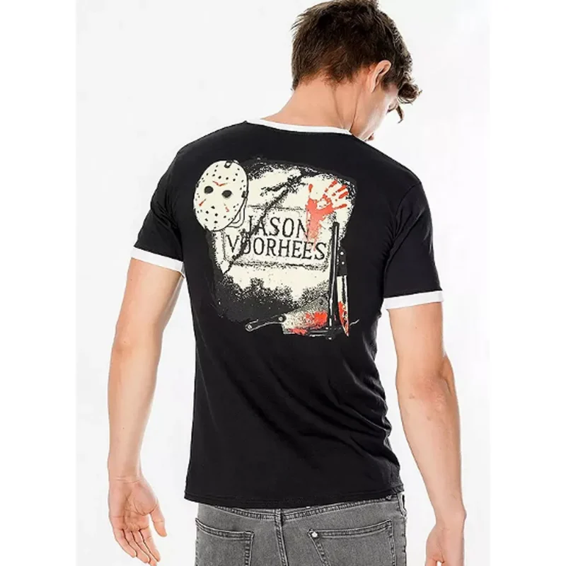 friday the 13th jason mask reverse tee