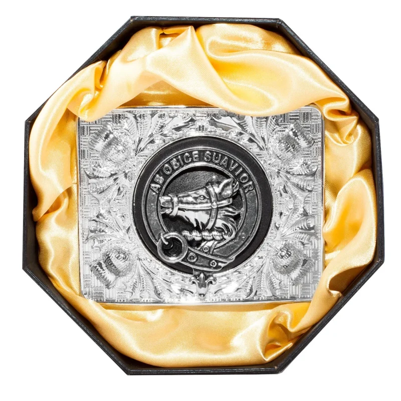 galbraith clan crest belt buckle