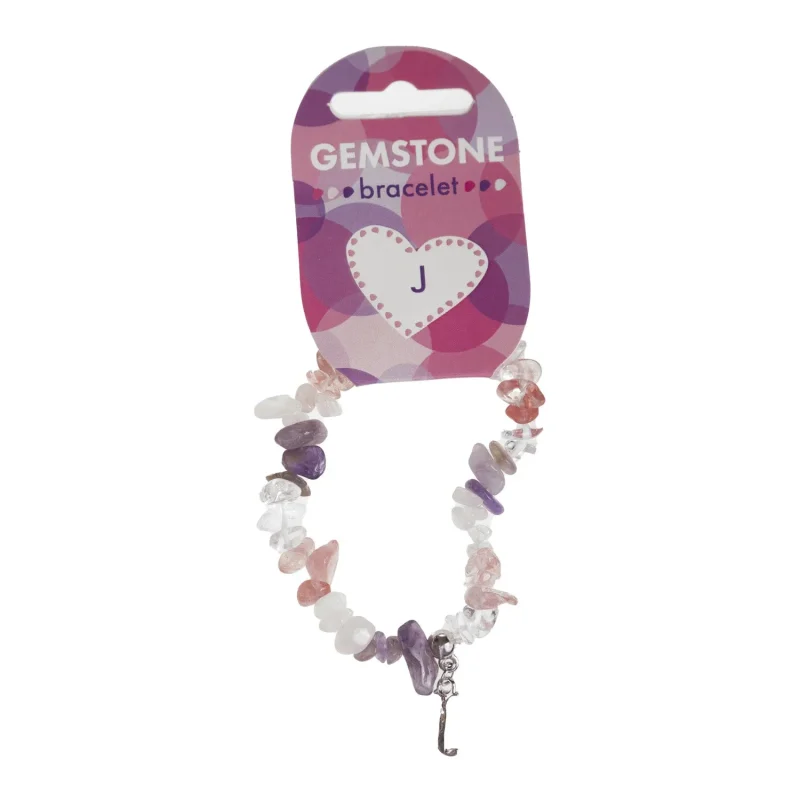 gemstone pink bracelet