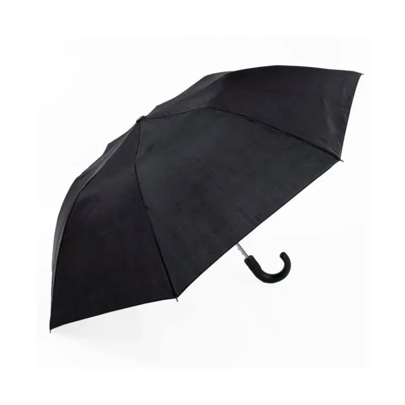 gents crook handle folding auto umbrella