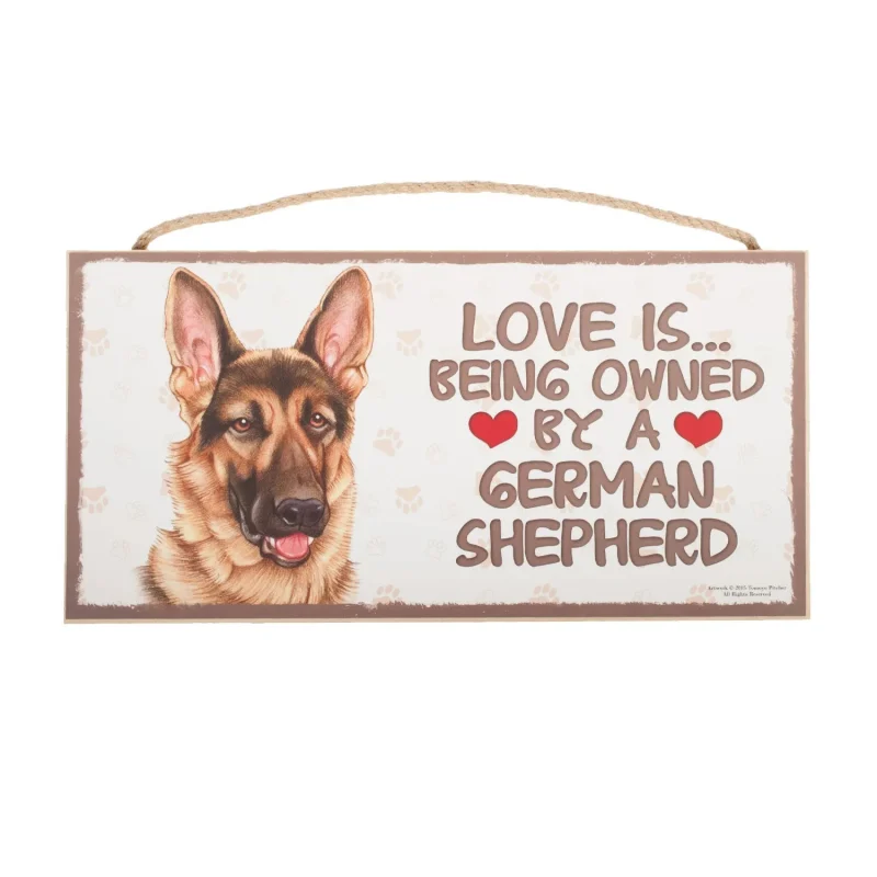 german shepherd pet plaque