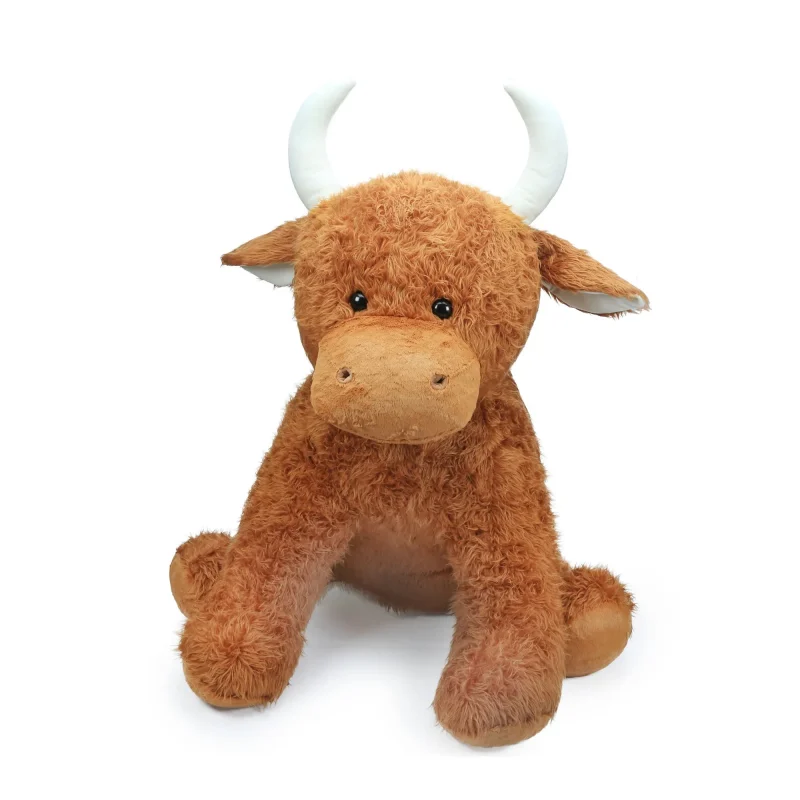 giant highland coo brown plush toy 90cm