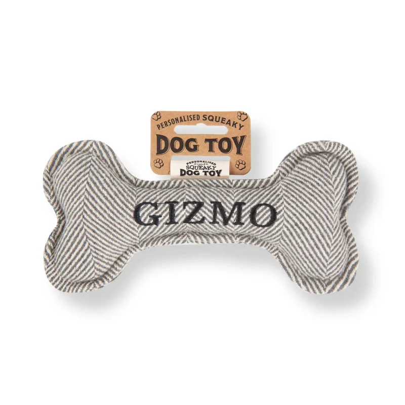 gizmo squeaky bone dog toy