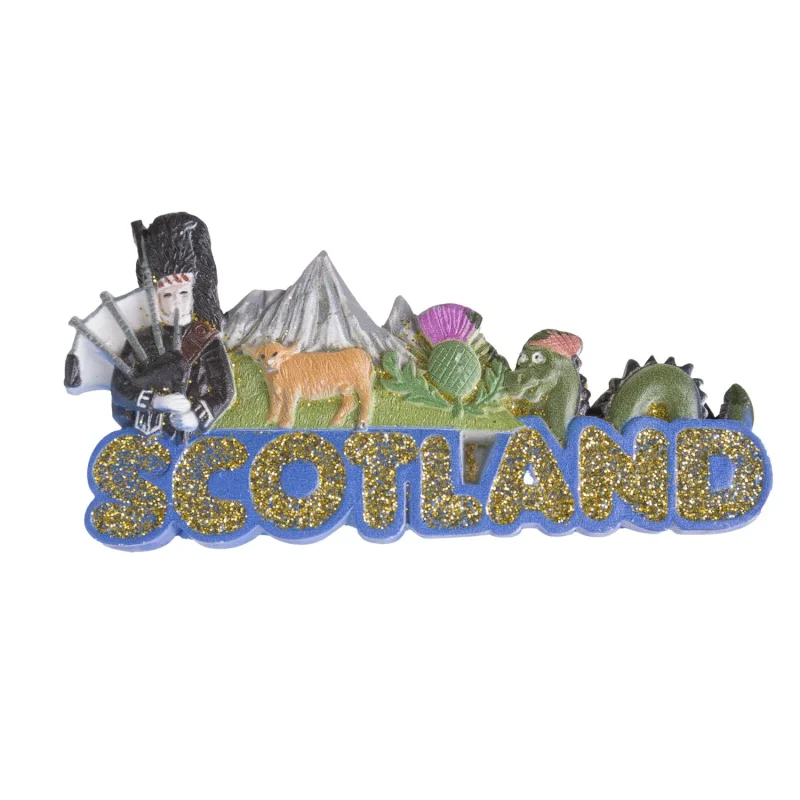 glitter magnet scotland icons text design