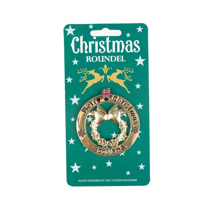 gold roundel christmas wreath