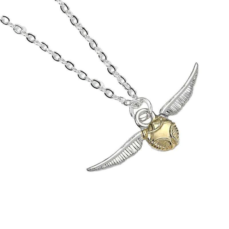 golden snitch harry potter necklace