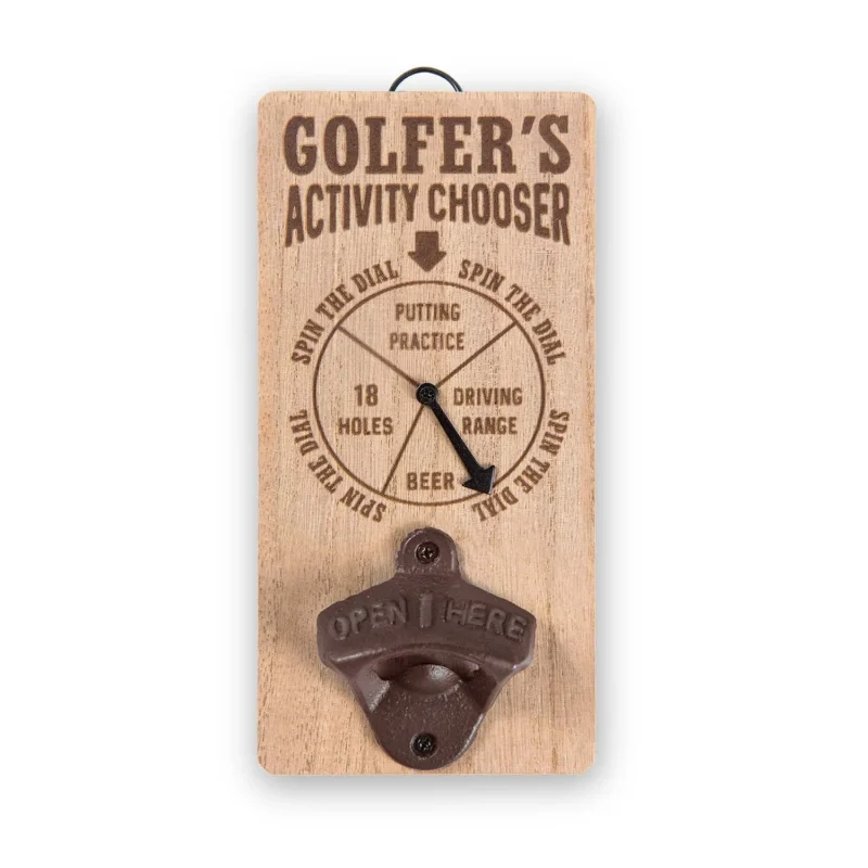 golf chore chooser bottle opener