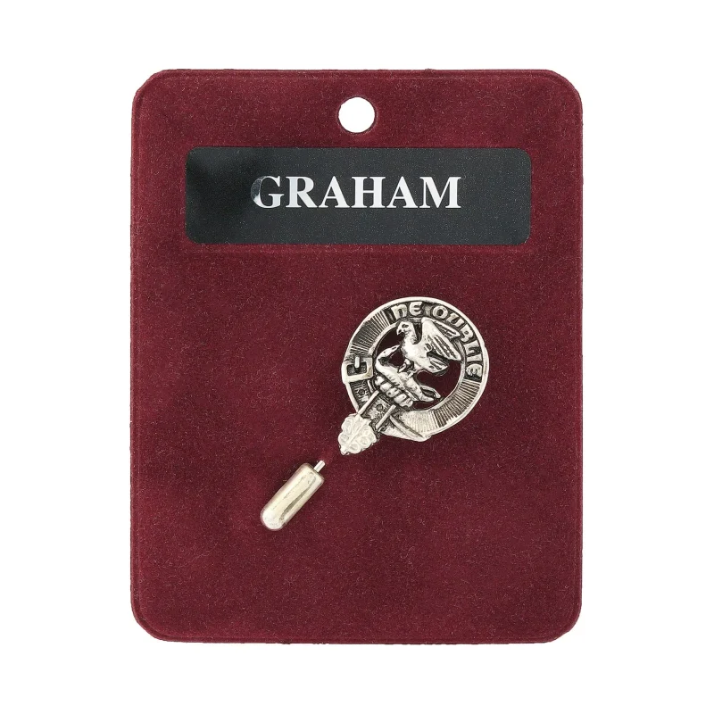 graham design pewter lapel pin