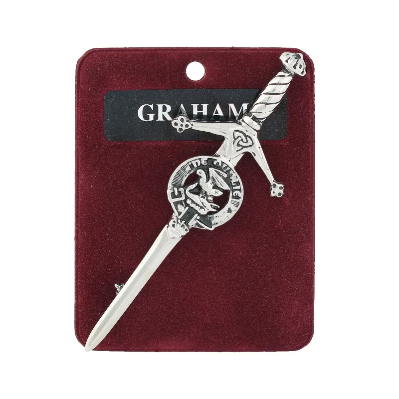 graham pewter kilt pin for scottish attire