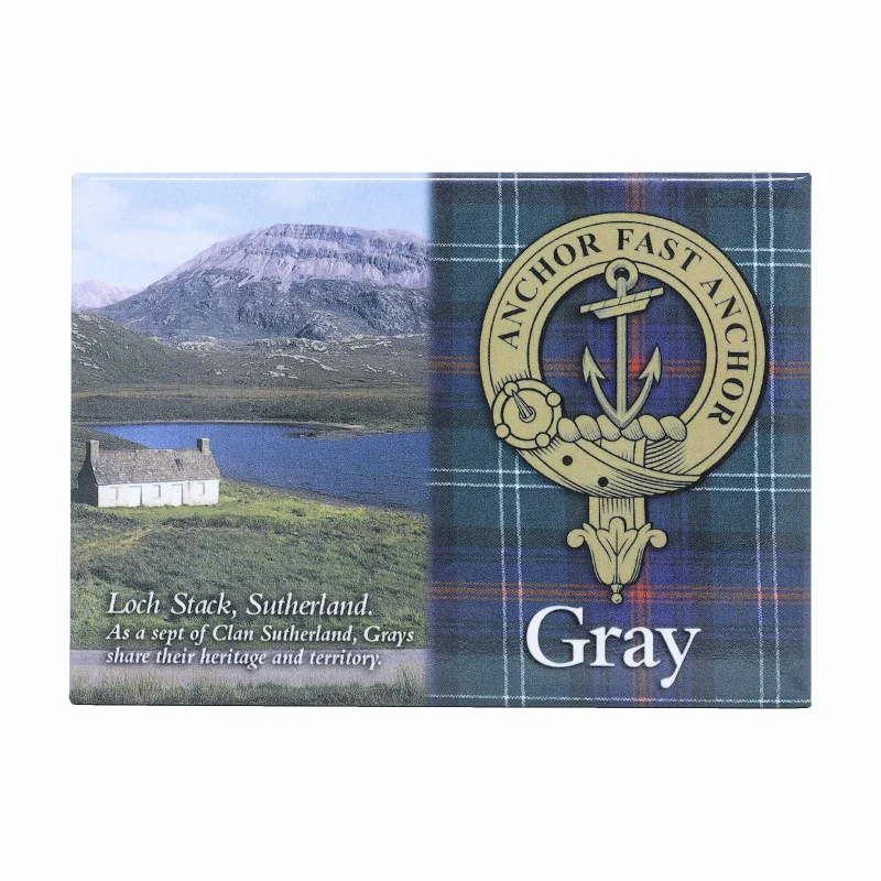 gray scenic clan family magnet s