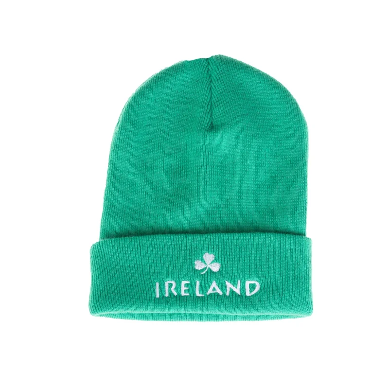 green ireland beanie hat