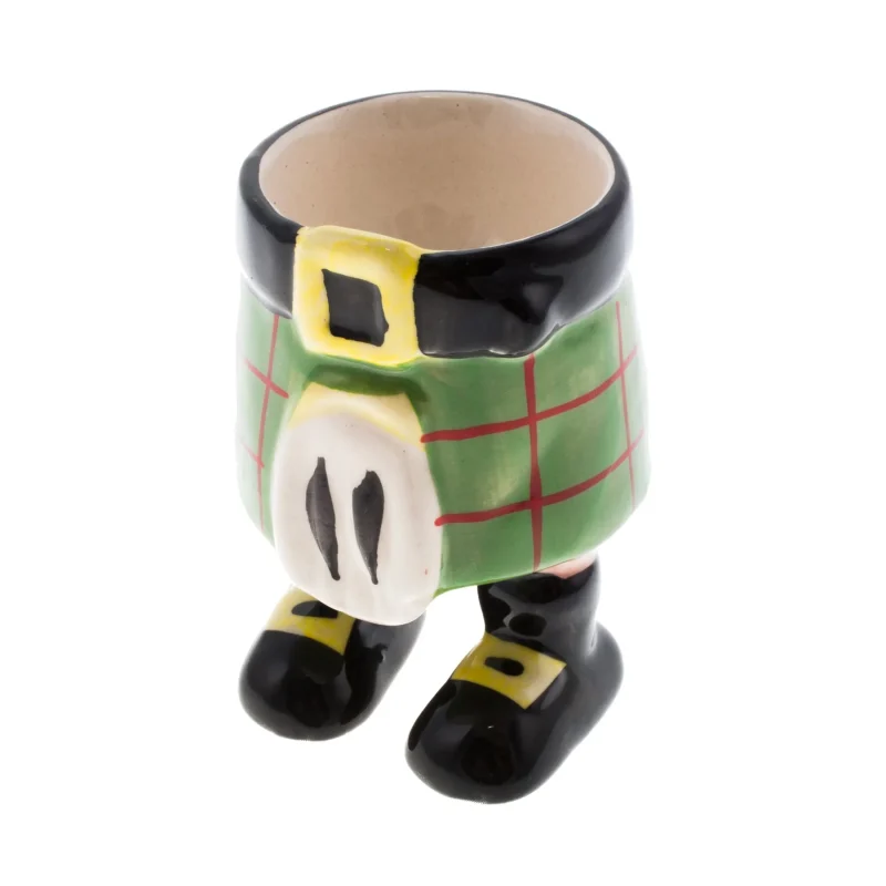 green kilt egg cup