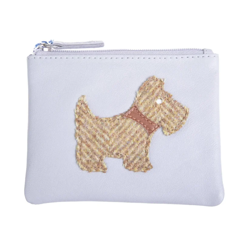 grey dog coin purse multi color