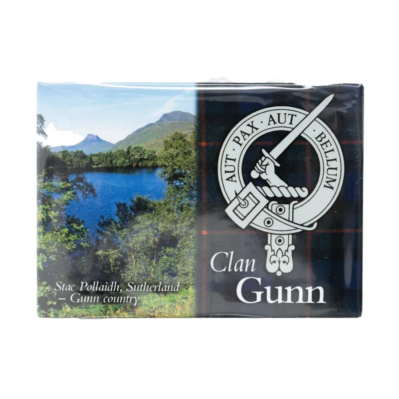 gunn family crest scenic magnet