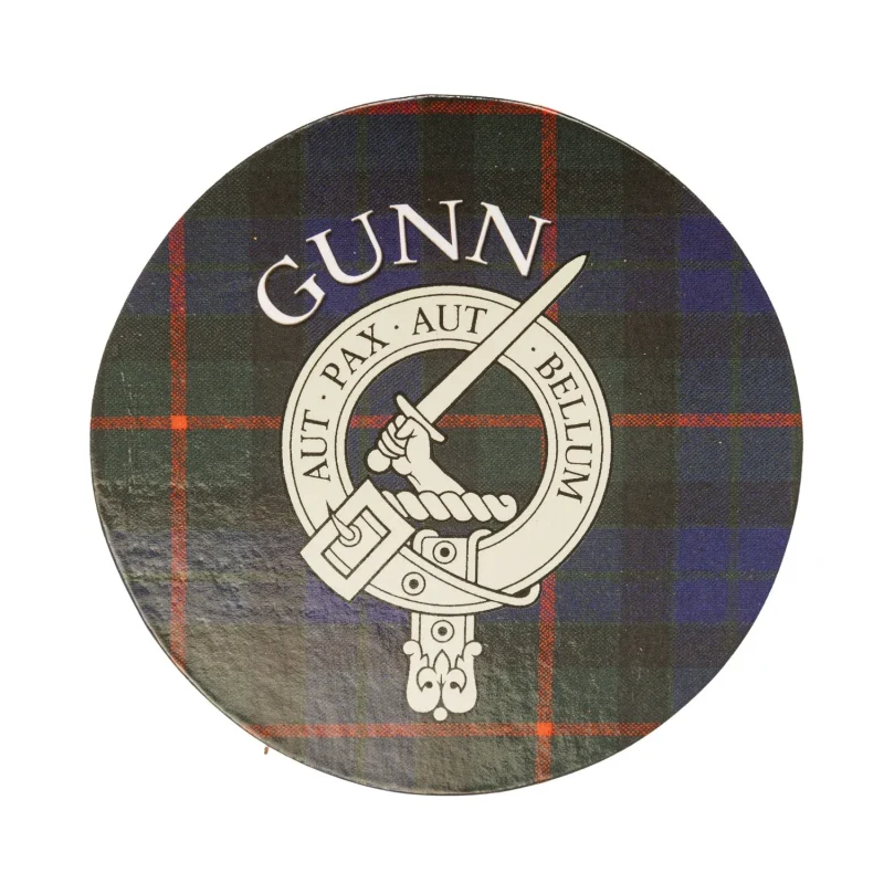 gunn family round cork coasters