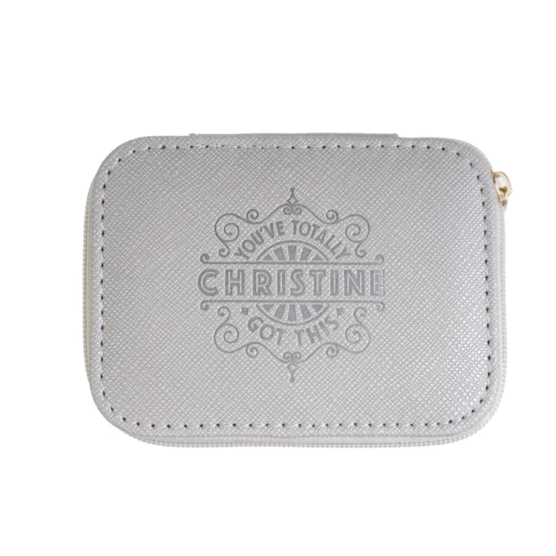 h h christine jewelry case