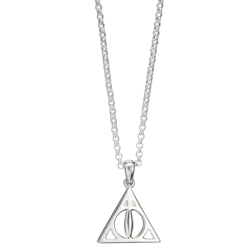 hallows symbol necklace