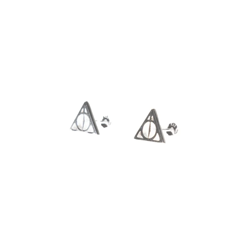 hallows symbol stud earrings