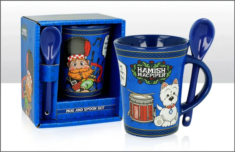 hamish macpiper big mug spoon set