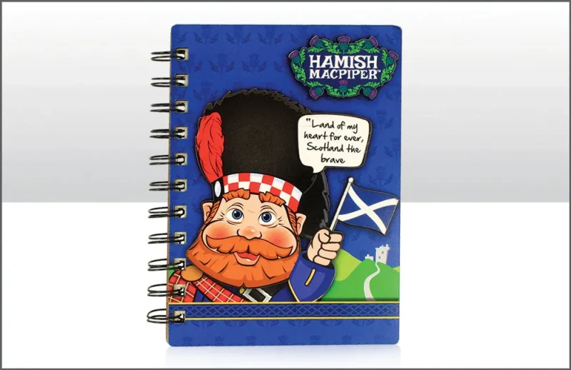 hamish macpiper wood notebook