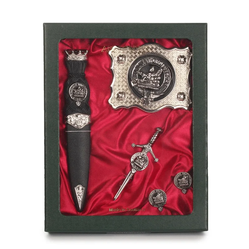 handcrafted maciver clan pewter art set