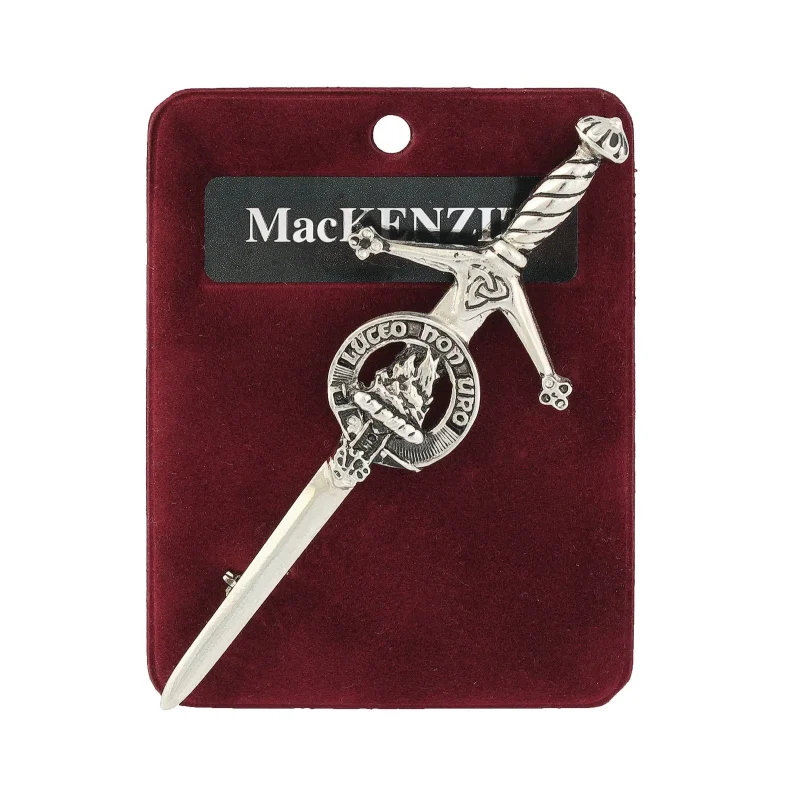 handcrafted mackenzie kilt pin art pewter