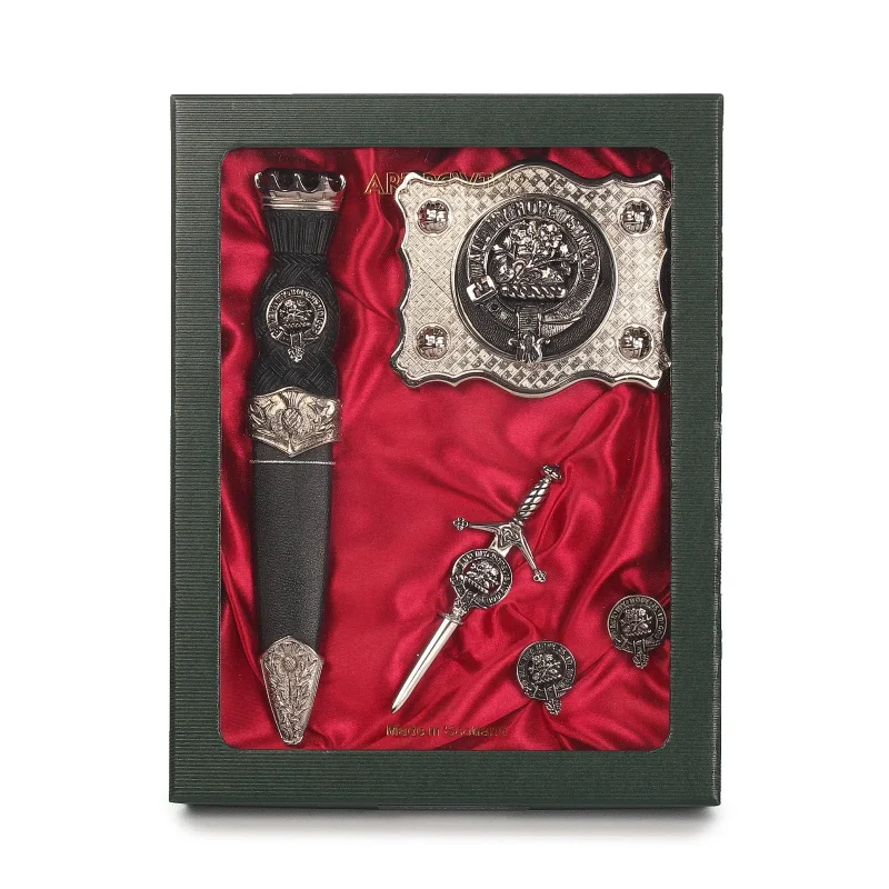 handcrafted pewter clan fraser set