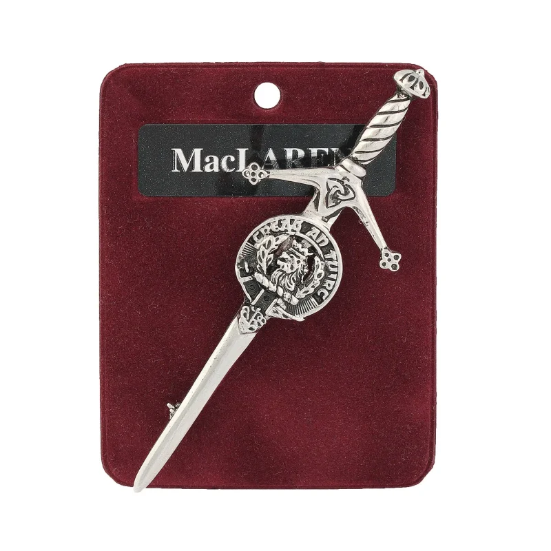 handcrafted pewter kilt pin maclaren