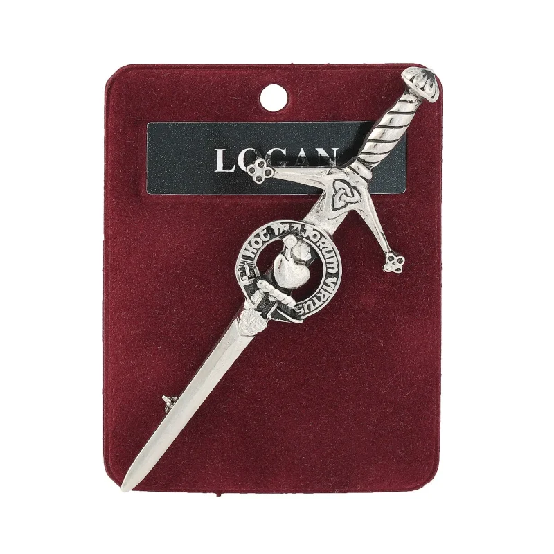 handcrafted pewter logan kilt pin for men