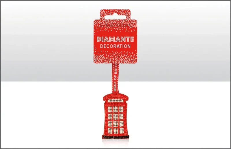 hanging diamante phone holder