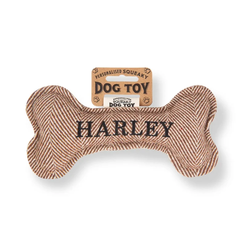 harley squeaky bone dog toy