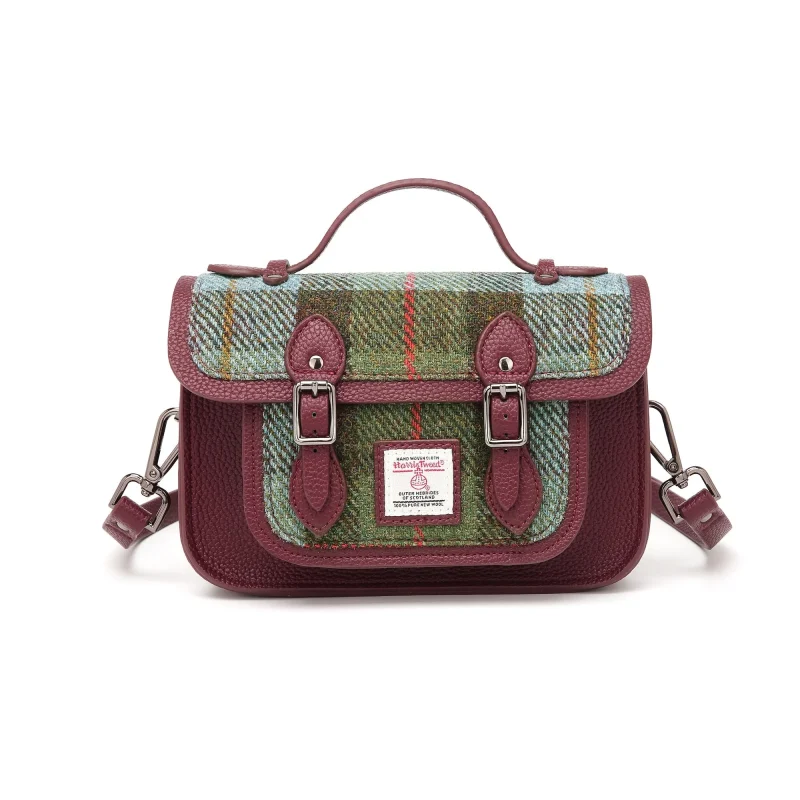 harris tweed edinburgh satchel macleod tartan