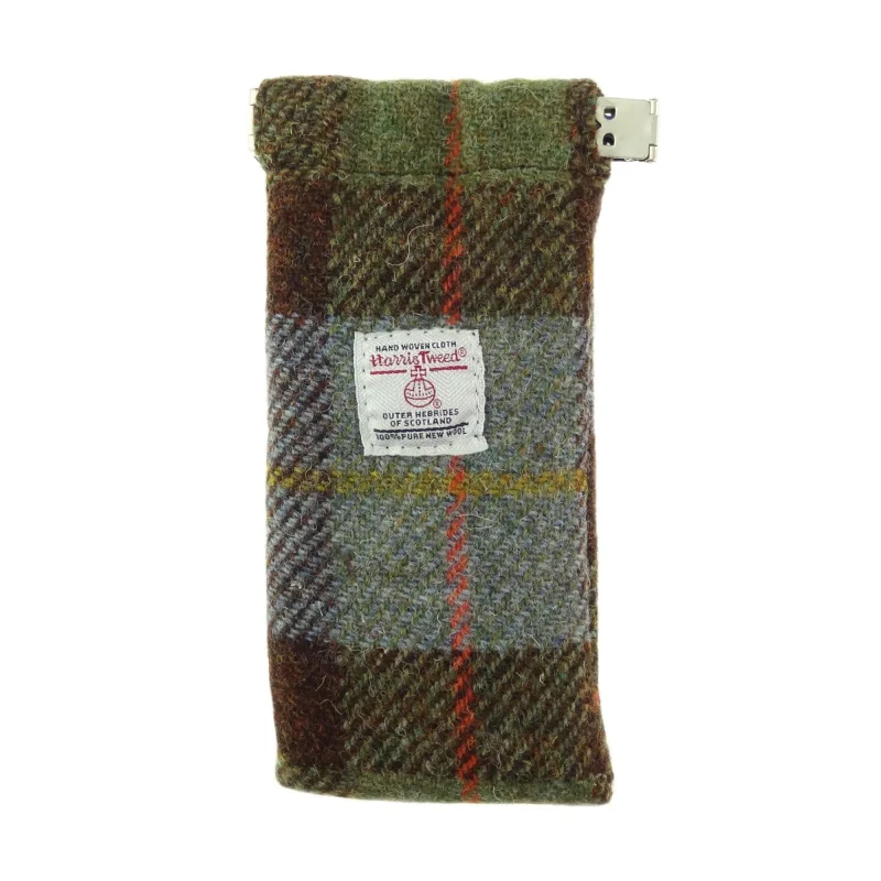 harris tweed glasses case macleod tartan