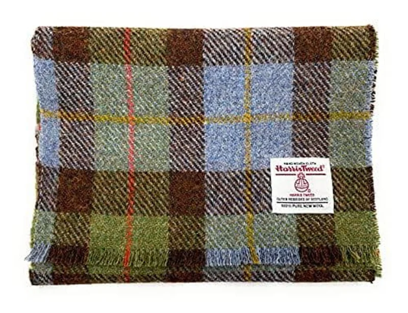 harris tweed macleod tartan scarf