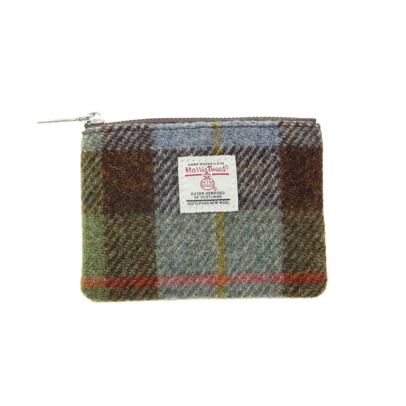 harris tweed macleod tartan small pouch