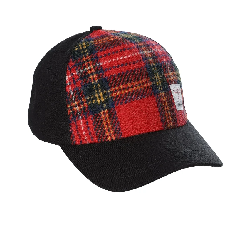 harris tweed royal stewart baseball cap