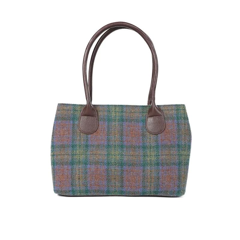 harris tweed skye tartan handbag classic ladies bag