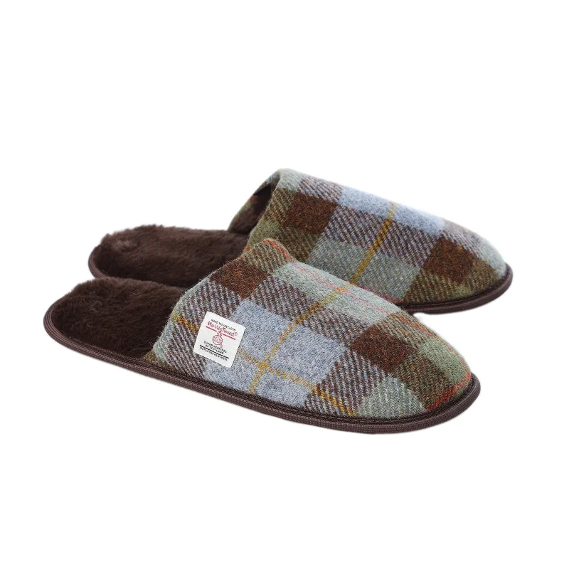 harris tweed slippers color 15